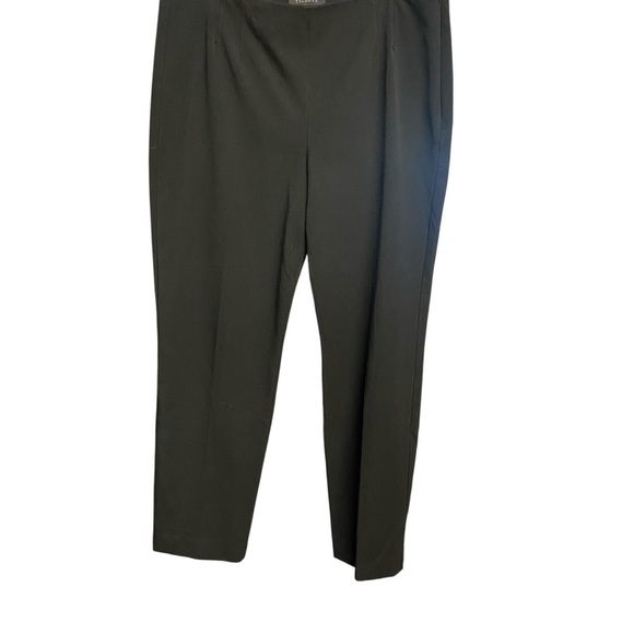 Talbots Refined Bi-Stretch Side-Zip Straight-Leg Curvy Fit Pants Size 16 Black - Picture 13 of 15